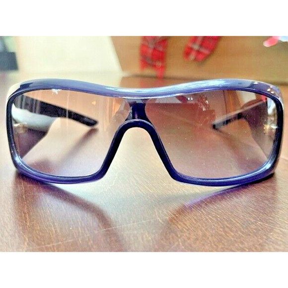 Pre-loved CD DIOR Cannage 2 KTKJN 115 Sunglasses Shield Wraparound Purple Italy - Picture 3 of 12